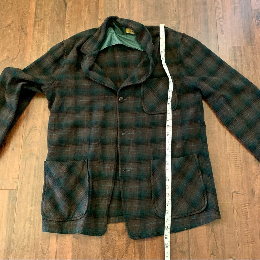 Vintage Pendleton Mens 200% Virgin Wool Jacket SZ- M - Picture 10 of 11